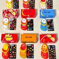 ราคา Mcdonals Crocs พวงกุญแจ Mini Mcdo Crocs Mcdonals พวงกุญแจรองเท้าแตะพร้อมสติ๊กเกอร์ (26262169091)