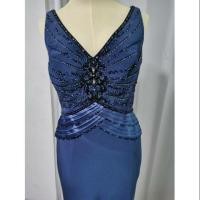 ราคา ชุดเดรสราตรียาวสีน้ำเงินสวยหรู (3443987713)