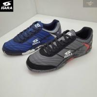 ราคา HARA Sports รองเท้าฟุตซอล รุ่น Futsal-X รองเท้าฟุตซอล สีดำเทา/สีน้ำเงิน รุ่น FS28 SIZE 39-45 (19982269495)