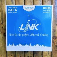 ราคา สายแลน CAT 6 ยี่ห้อ LINK รุ่น US-9106 OUTความยาว 100 เมตร สำหรับใช้ภายนอก (สีดำ) (6993161724)