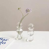 ราคา Ready AESTTHETIC VASE BUBBLE VASE MINIMALIST VASE FLOWER VASE GLASS BALL KOREAN NORDIC STYLE HOME DECORATION GLASS HYDROPONIC VASE (27615223931)