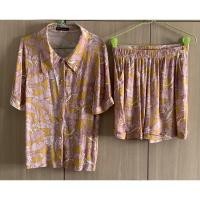 ราคา ชุดเซ็ตกางเกงแบรนด์ ZARA ป้ายติดไซด์ m อก38” เอว26” (12596530978)