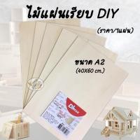 ราคา แผ่นไม้ DIY A2 แผ่นใหญ่ 40x60 cm. (งานประดิษฐ์ ต่างๆ) 1 แผ่น (7505801152)