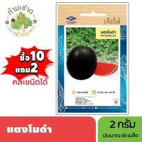 ราคา เจียไต๋ (ซื้อ10แถม2) เมล็ดพันธุ์ แตงโมดำ ขนาด2กรัม ประมาณ45เมล็ด Watermelon แตงโม เมล็ดพันธุ์พืช เมล็ดผัก ปลูกผักสวนครัว (3618090321)