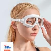 ราคา แว่นตาว่ายน้ำสำหรับผู้ใหญ่ กันน้ำกันฝ้า HD swimming goggles แว่นตาว่ายน้ำแฟชั่นกรอบใหญ่ (18392428626)