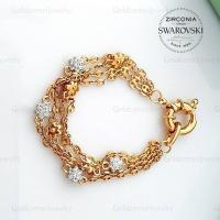 ราคา สร้อยข้อมืองานคริสตัลสวารอฟสกี้แท้((❤️แถมกล่องเครื่องประดับ)) (4944126372)