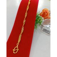 ราคา #สร้อยข้อมือทองหุ้มลายโซ่บิด#สร้อยข้อมือ (29753255664)