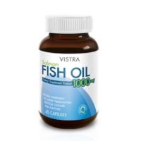 ราคา Vistra Salmon Fish Oil 1000MG วิสทร้า ผลิตภัณฑ์อาหารสเริม น้ำมันปลาแซลมอน 1000 มก. 45 เม็ด (826957049)