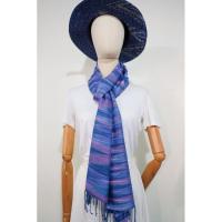 ราคา ผ้าพันคอย้อมครามทอมือ 2 ตะกอ (19762173468)