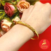 ราคา กำไลหลอดตัดลายตะขอคลิปล็อค เส้นผ่านศูนย์กลาง 4.5-5 ซม.ชุบทอง ใส่ได้ทุกโอกาส ใส่ได้ทุกวัย ใส่อาบน้ำได้ (20791472815)