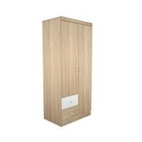 ราคา Inhome Furniture ตู้เสื้อผ้า 2 บาน W80xD53xH183 สีโซลิดโอ๊ค - ขาว รุ่น WD-8070-S-WH ตู้เสื้อผ้า ตู้เสื้อผ้าไม้ (8972632023)