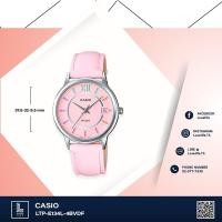 ราคา นาฬิกาข้อมือ Casio รุ่น LTP-E134L-4BVDF -นาฬิกาข้อมือผู้หญิง สายหนังแท้ - Pink รับประกันศูนย์ 1 ปี ของแท้ (468508641)
