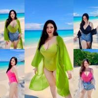 ราคา ชุดว่ายน้ำสาวอวบ | ง67 ชุดว่ายน้ำ+เสื้อคลุม อก 36-46" เช็คสินค้าทางแชทก่อนกดสั่งซื้อ (22541319673)