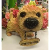 ราคา ตุ๊กตาหมาเรซิ่นคาบป้ายwelcome ไซส์กลาง น้องเฟื่องฟู (128023693)