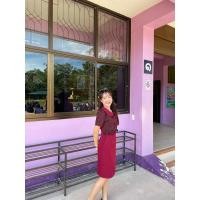 ราคา ชุดเดรสทำงาน ป้ายnuchy size s (25113250680)