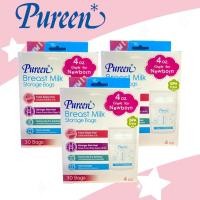 ราคา (แพ็ค 3 กล่อง) Pureen ถุงเก็บน้ำนมแม่Breast Milk Storage Bags 4 oz. จำนวน 30 ถุง (4678035455)
