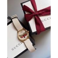 ราคา สินค้าพร้อมส่ง NewGucci Watch หน้าปัด 38mm. สายหนังแท้ ใส่ได้ทั้ง ช/ญ สวย เรียบ หรู ราคาดีมากก (22423535164)
