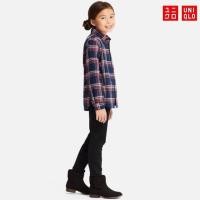 ราคา Uniqlo กางเกงยีนส์สีดำ เด็กผู้หญิง เอว22” สภาพใหม่ (2425863699)