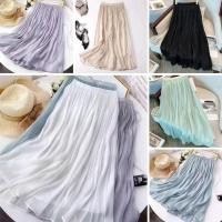 ราคา กระโปรงยาวชีฟอง เอวสูง ทรง A (28219443050)