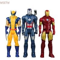 ราคา Weekw Marvel Black Panther Kid Gifts Hulk Buster Iron Man Thor Action Figure (24634472910)