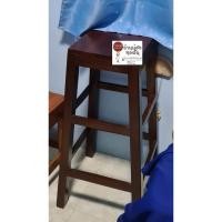 ราคา เก้าอี้บาร์เหลี่ยม สีโอ๊คดำ งานไม้สัก (22964989679)