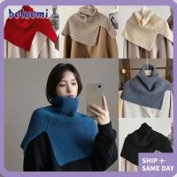 ราคา โบลูโอมิ ผ้าคลุมไหล่ห่อคอ,อุปกรณ์ฤดูหนาวอุปกรณ์เสริมที่อบอุ่นถักผ้าพันคอ,สร้างสรรค์ คล้องคอ นุ่มแฟชั่นคอสูงผ้าพันคอข้าม (29361944627)