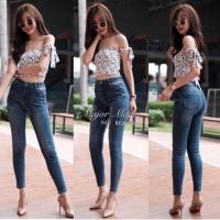 ราคา ของใหม่ กางเกงยีนส์เอวสูง Major made jeans house (2489974063)