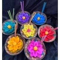 ราคา กระทงเทียน​หอม​ เทียนกะลาลอยน้ำ​ เทียนดอกไม้​ เทียนหอม (22885123929)