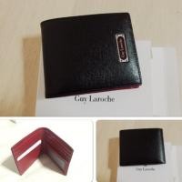 ราคา กระเป๋าสตางค์ผู้ชาย Guy laroche สีดำ ด้านในสีแดง เท่ ของแท้ (395856304)