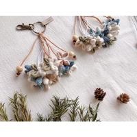 ราคา พวงกุญแจดอกแก้วครามจากผ้าย้อมคราม ย้อมสีธรรมชาติ งาน Handmade (6651927285)
