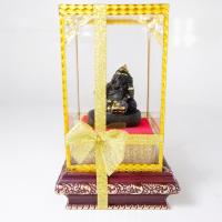 ราคา [ของขวัญ เสริมมงคล] พระพิฆเนศปางเอกเขนกเนื้ออัญมณีนิลพร้อมตู้กระจก (9902163129)