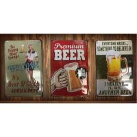 ราคา แผ่นป้ายสังกะสี BEER แบบนูน (6532606828)