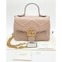 ราคา Used Like New! Gucci Marmont Top Handle Small size ขนาด 26cm (7667698470)