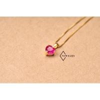 ราคา จี้พลอยทับทิมแท้ รุ่น Heart Gems จี้พลอยหัวใจ จี้หัวใจพลอยทับทิมแท้ ตัวเรือนเงินแท้ พร้อมใบรับประกัน (23541768899)