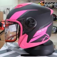 ราคา หมวกกันน็อค Rider รุ่น Zoom สีชมพูด้าน (1652683198)