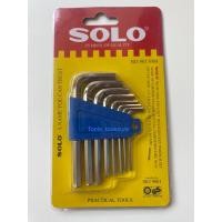 ราคา SOLO ประแจหกเหลี่ยม 8ชิ้น/ชุด รุ่น 901 มม. (สีเงิน) (22822147776)