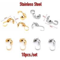 ราคา TD141 ตัวเก็บปลายสร้อยสแตนเลสแท้ 10 ชิ้น/เซ็ต (11399810724)