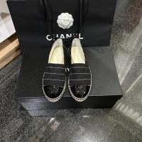 ราคา like new chanel espadrille tweed black (28004210489)
