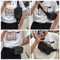 ราคา F.A ว่าแท้100% coach WYATT กระเป๋าคาดเอว men's classic logo super cool shoulder กระเป๋าสี่เหลี่ยมเล็กกระเป๋ากล้อง CM106 (25507090317)