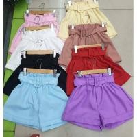 ราคา กางเกง เอวขนมจีบ เอวสูง+เข็มขัด (6161307156)