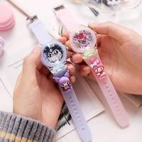 ราคา นาฬิกาเด็ก สำหรับเด็กผู้ชาย เด็กผู้หญิงข้อมือ นาฬิกาเข็มรุ่นเปิดไฟได้ สายยาง ลายซานริโอ (24007002494)