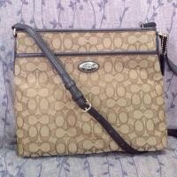ราคา COACH Signature file Cross body แท้ 36182 #COACH #หิ้วเองจากUSA #CROSSBODY #กระเป๋าสะพายข้าง (834026116)