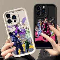 ราคา Jojos Bizarre Adventure JoJo อะนิเมะเคสโทรศัพท์สําหรับ iphone 16 15 11 13 Pro Max Xr X 7 8 14 Plus 12 13 Mini Xs นุ่มสําหรับ iphone 16Pro Max กันกระแทกกล้องฝาครอบป้องกัน (26209245307)