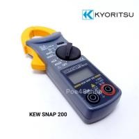 ราคา KYORITSU 200 แคลมป์มิเตอร์ดิจิตอล แคลมป์มิเตอร์ คลิปแอมป์ KYORITSU Digital Clamp Meter รุ่น KEW SNAP 200 (6528830996)