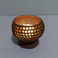 ราคา กะลามะพร้าวเจาะรู แบบไม่มีฝาปิด พร้อมไฟเทียน LED (23558176569)