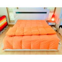 ราคา ผ้านวมขนเป็ด หรือไส้ผ้านวมขนเป็ด ขนาด 5.5-6ฟุต สีส้มปักลายตารางทั้งผืน (สภาพใหม่) มือสองสภาพดี สินค้าญี่ปุ่น-เกาหลีแท้ (22648242947)