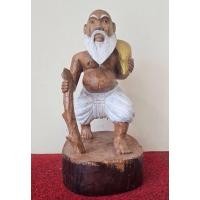 ราคา ชูชกบันดาลทรัพย์ C7 ชูชกไม้แกะ สูง 37 ซม. (29508717406)