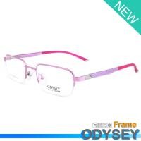 ราคา Odysey แว่นตา รุ่น 4284 C-7 สีชมพู กรอบเซาะร่อง ขาสปริง วัสดุ สแตนเลส สตีล (สำหรับตัดเลนส์) กรอบแว่นตา Eyeglasses (2871928458)