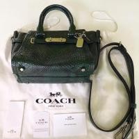 ราคา กระเป๋า coach swagger 21” แท้ 100% สีเขียว (3486409452)