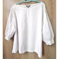 ราคา F173เสื้อขาวผ้าคอนตอนลินินคอปาดแขนตุ๊กตา (29103331800)